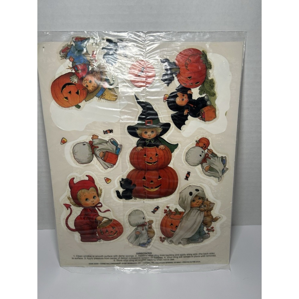 Vintage Stickers Halloween Morehead Teenie‎ Halloweenies New Pack 1997 Current
